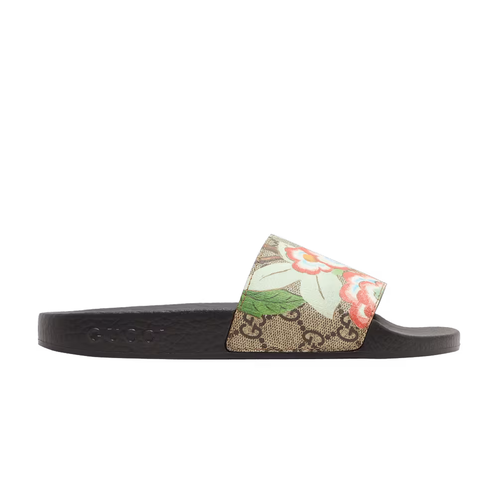 Gucci Women's Pursuit GG Supreme Slide Flowers