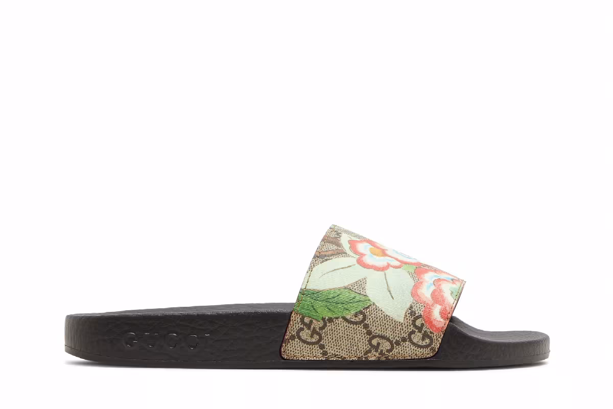 Gucci Women's Pursuit GG Supreme Slide Flowers, view 2