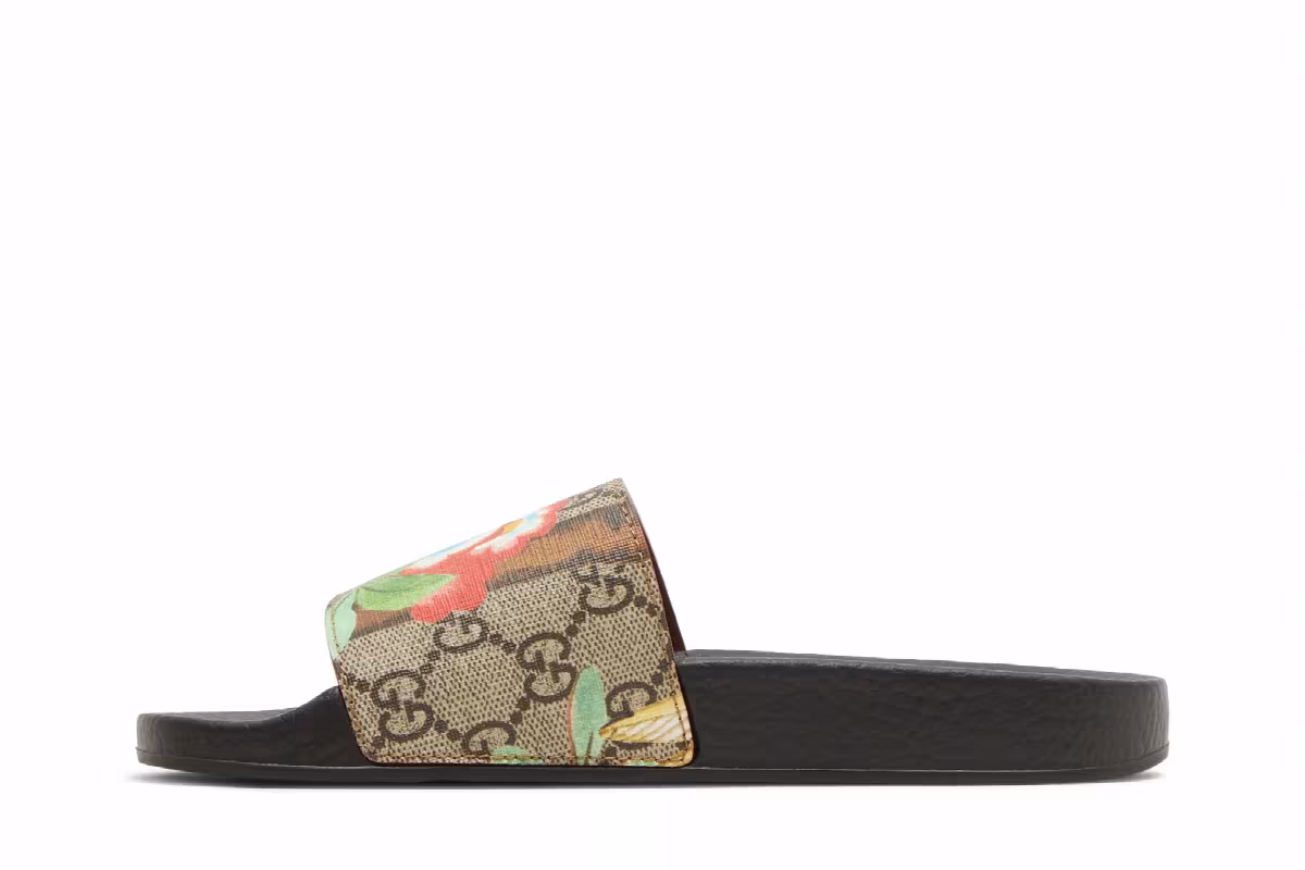 Gucci Women's Pursuit GG Supreme Slide Flowers, view 4