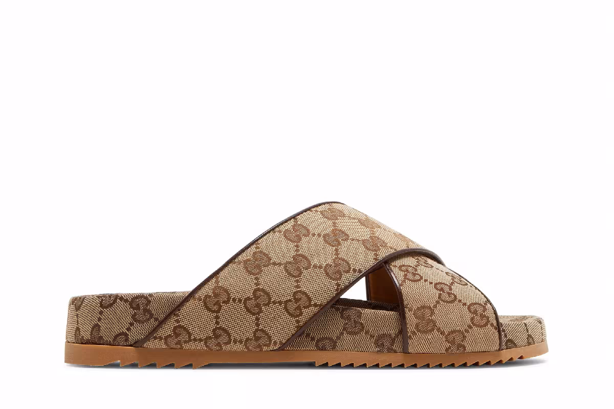Gucci GG Slide Sandal Beige, view 2