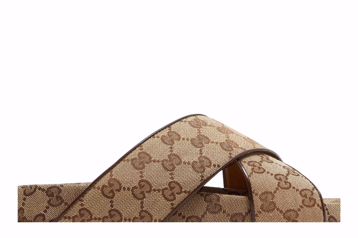 Gucci GG Slide Sandal Beige, view 3