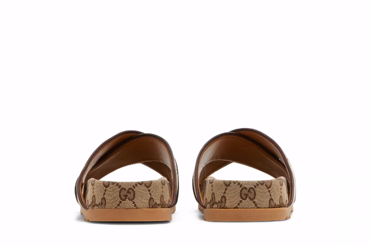 Gucci GG Slide Sandal Beige, view 7