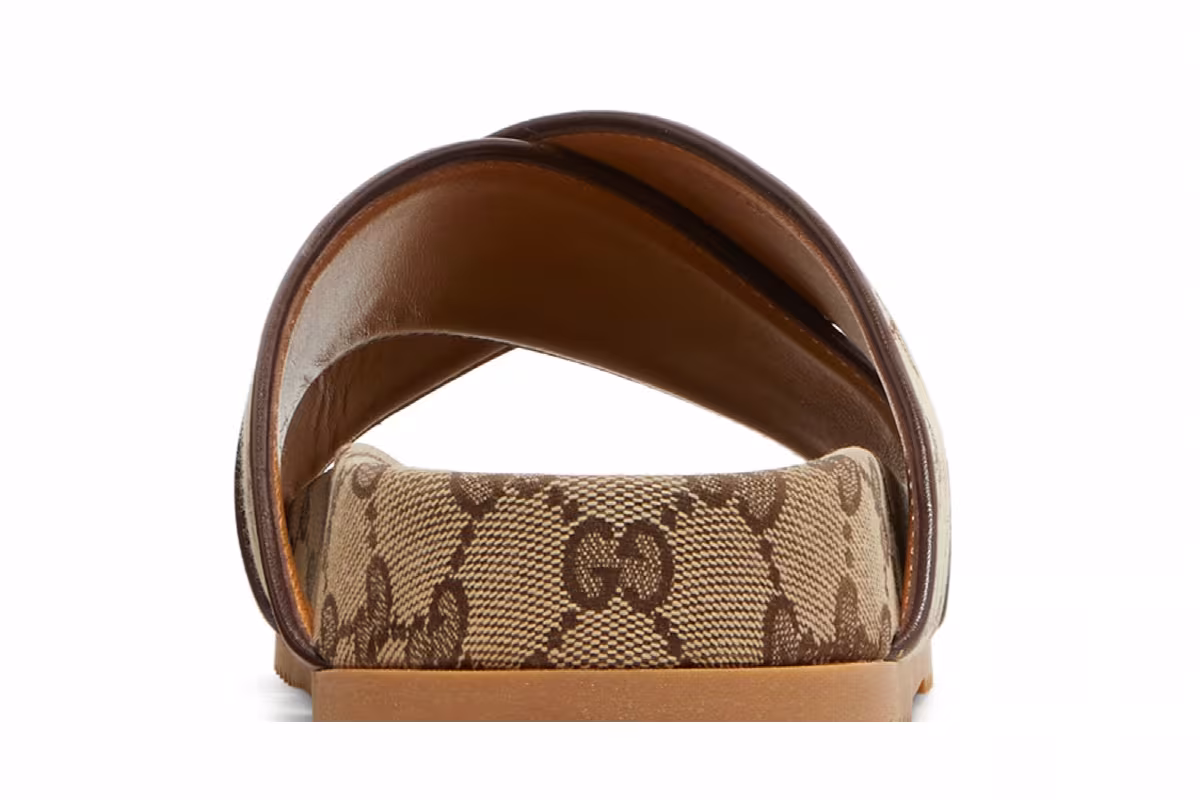 Gucci GG Slide Sandal Beige, view 8