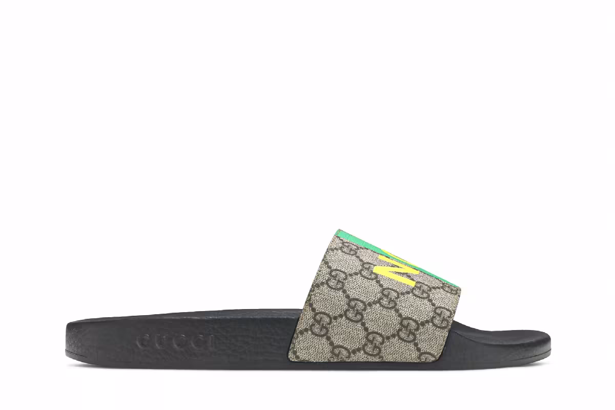 Gucci GG Supreme Slide Fake/Not, view 2