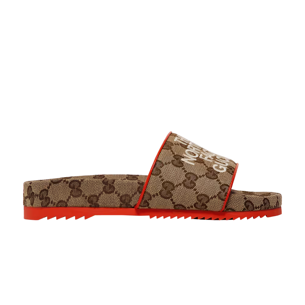 The North Face x Gucci Women's Slide Beige Orange Monogram
