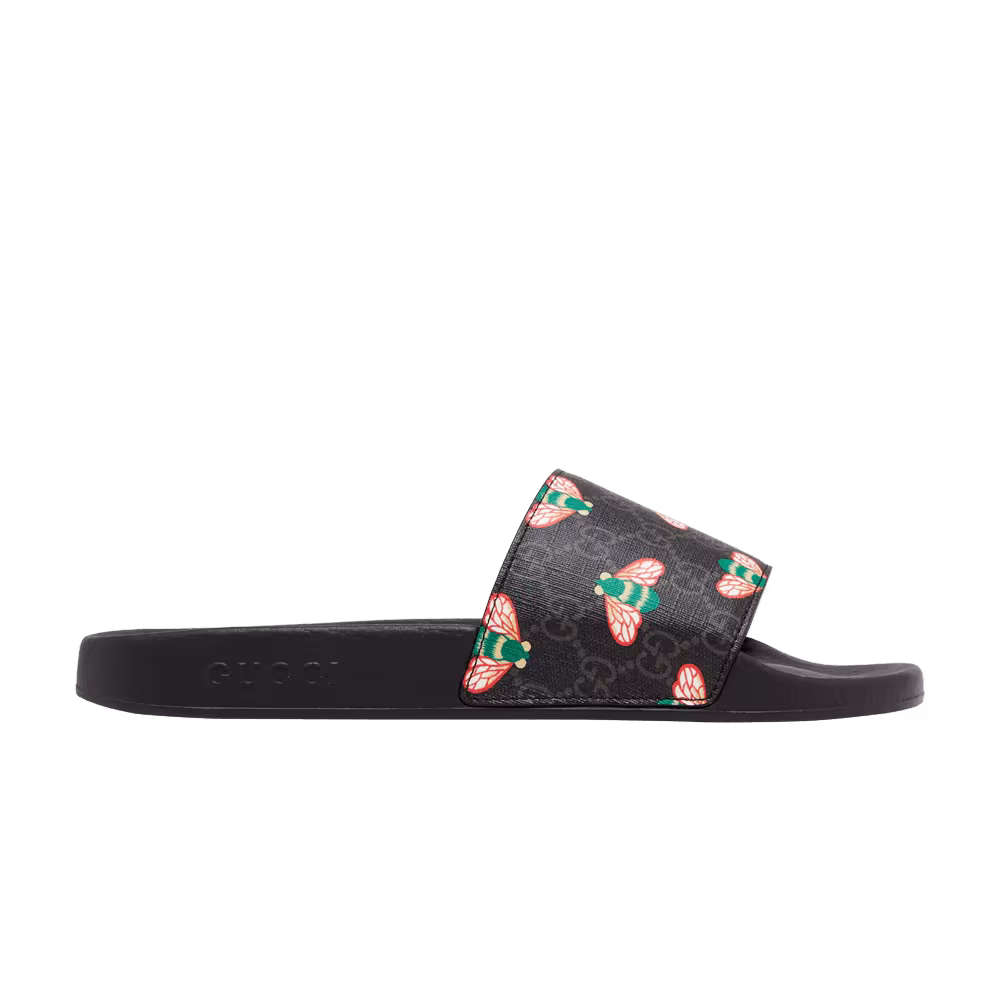 Gucci GG Supreme Slide Bee Print