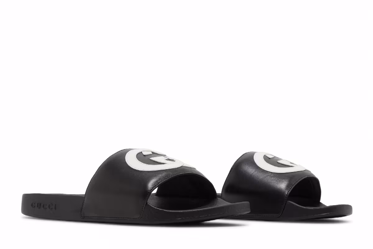Gucci Slide Interlocking G - Black, view 9
