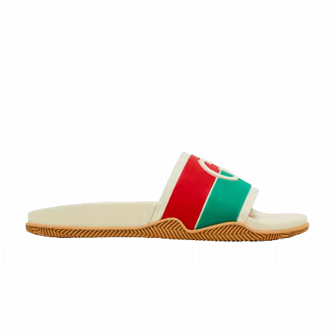 Gucci Wmns Slide 'Interlocking G - White Red Green'
