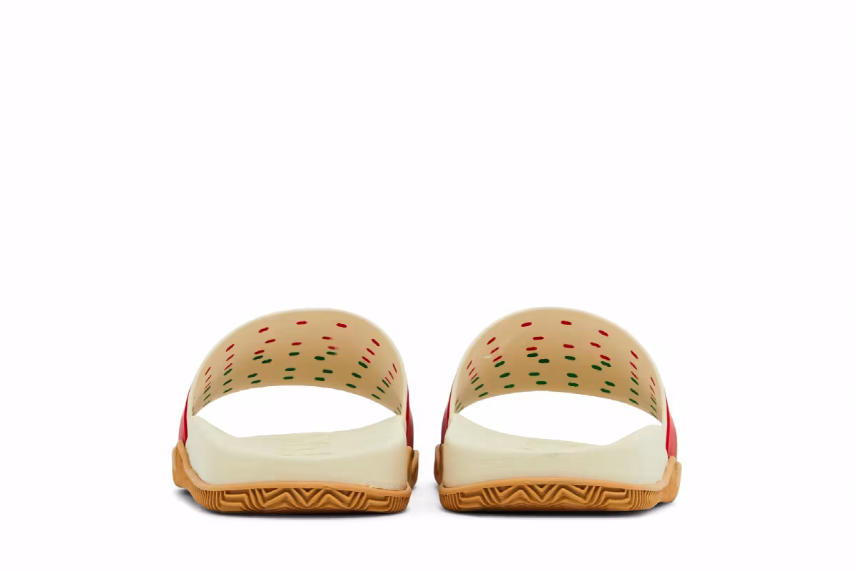 Gucci Women's Slide Interlocking G - White Red Green, view 7