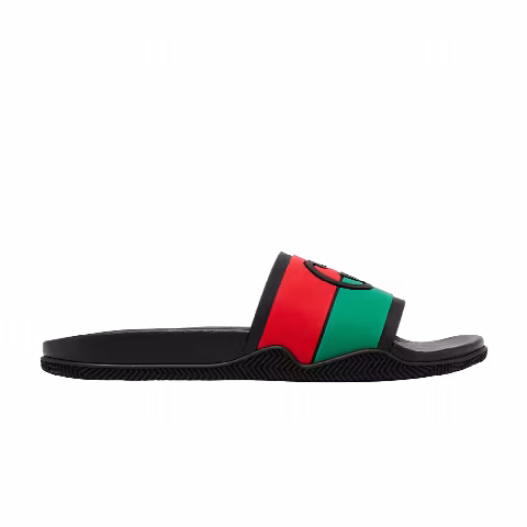 Gucci Wmns Slide 'Interlocking G - Black Red Green'