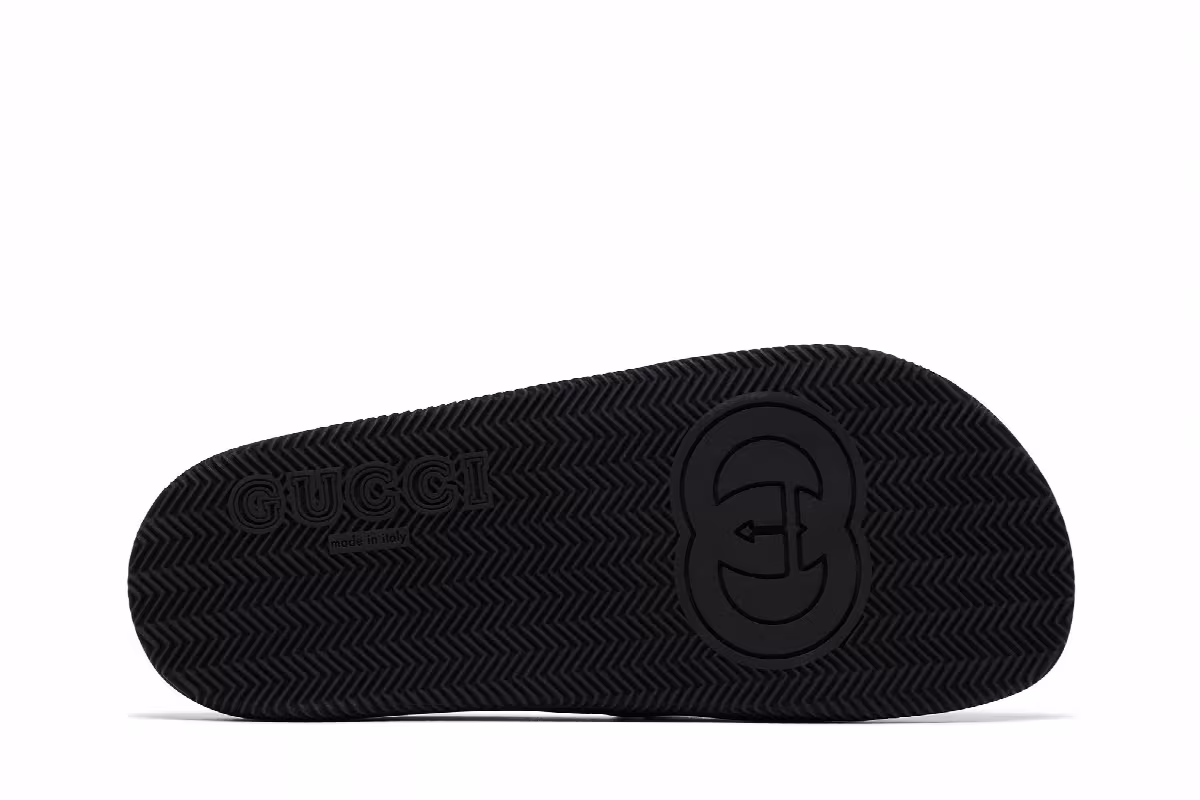 Gucci Women's Slide Interlocking G - Black Red Green, view 5
