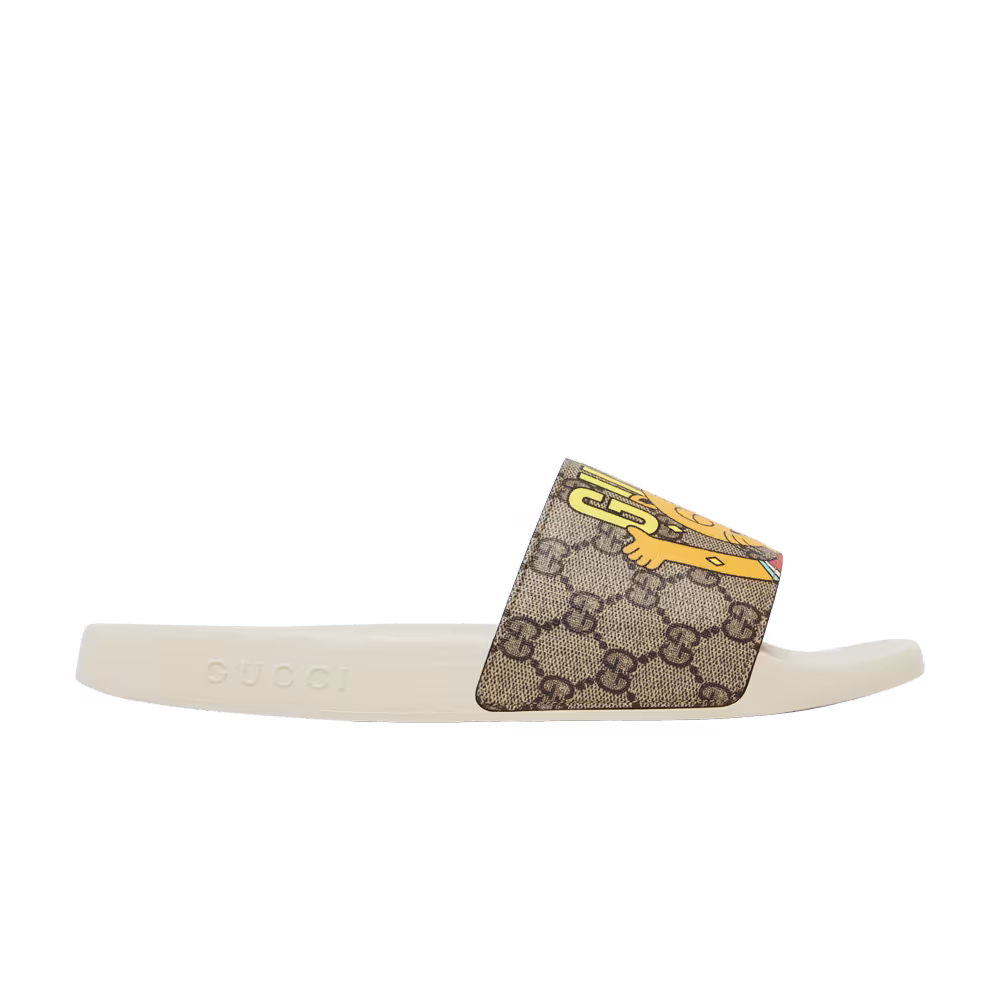 Pablo Delcielo x Gucci GG Supreme Slide Cat
