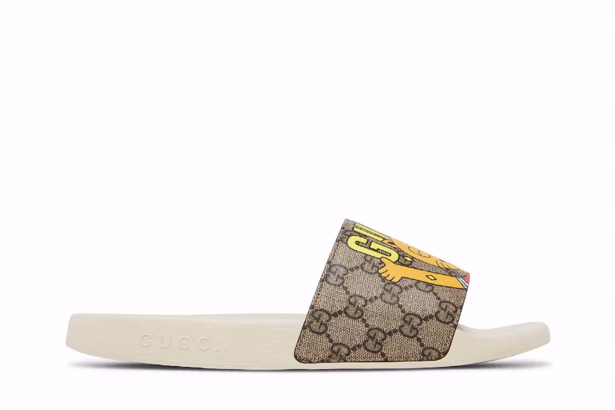 Pablo Delcielo x Gucci GG Supreme Slide Cat, view 2