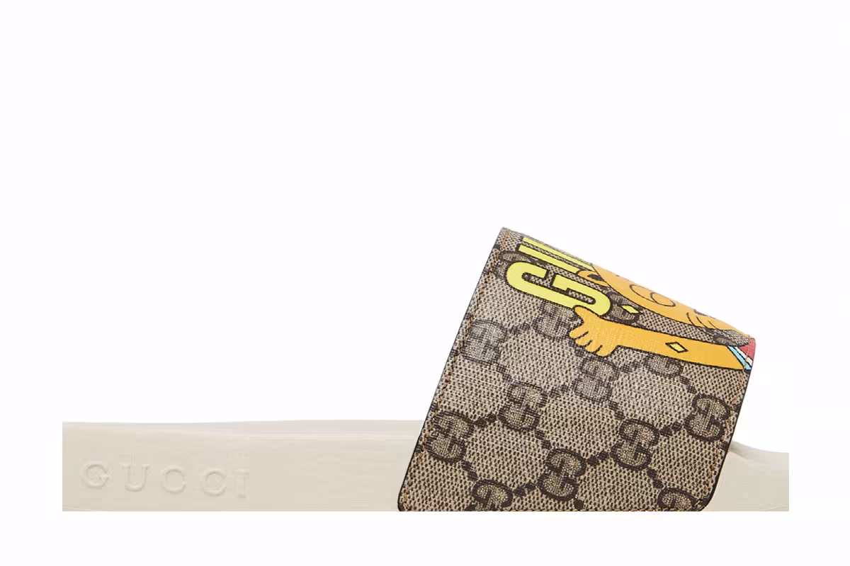 Pablo Delcielo x Gucci GG Supreme Slide Cat, view 3