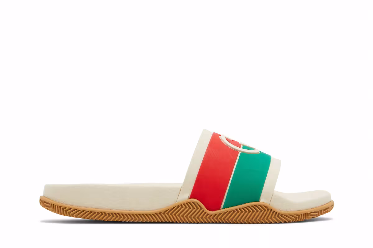 Gucci Slide Interlocking G - Orange Green, view 2