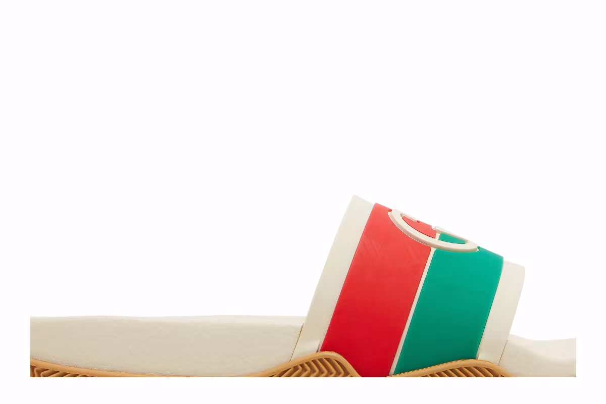 Gucci Slide Interlocking G - Orange Green, view 3
