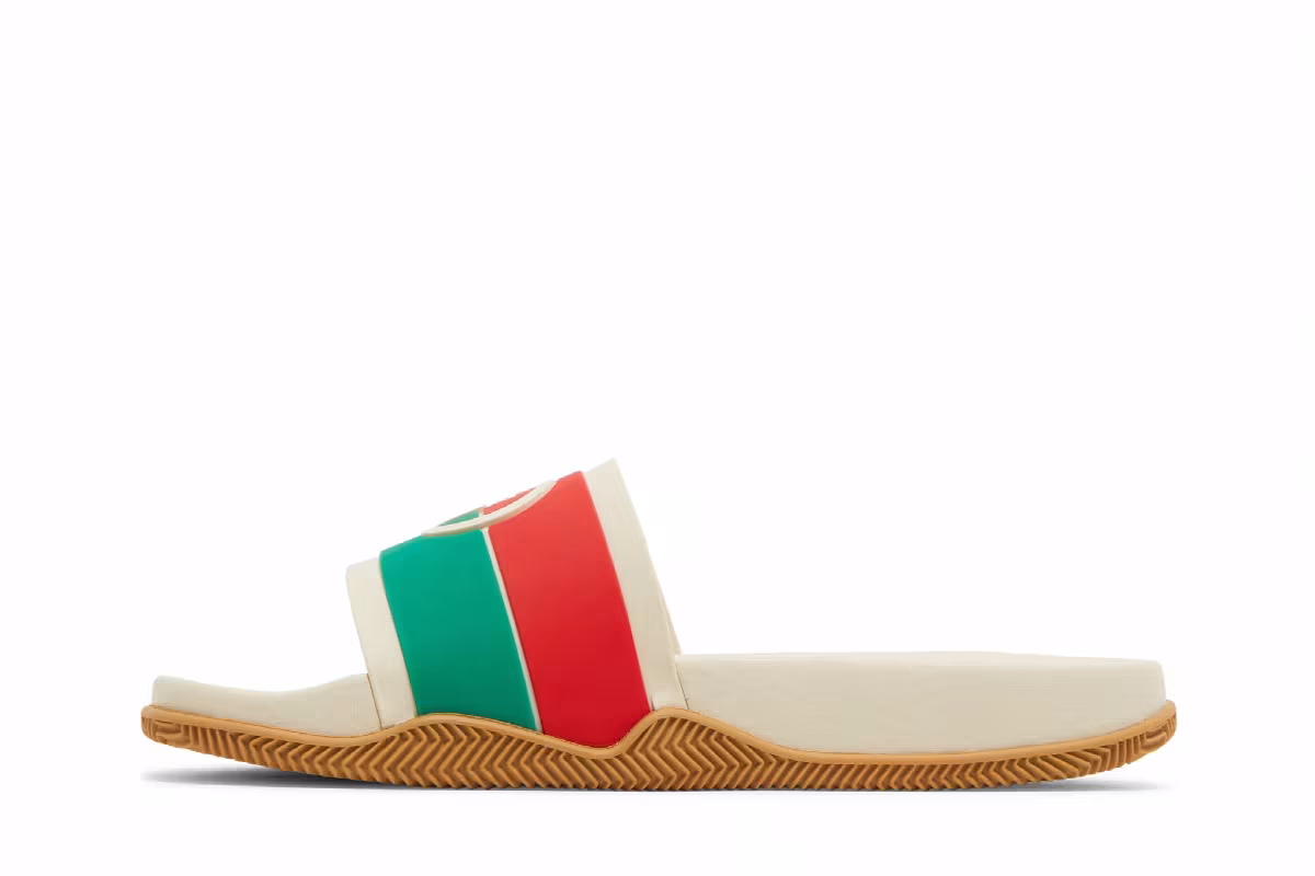 Gucci Slide Interlocking G - Orange Green, view 4