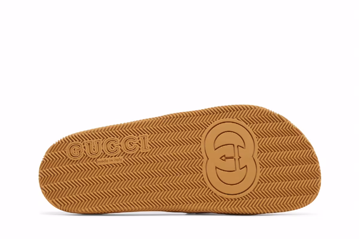 Gucci Slide Interlocking G - Orange Green, view 5