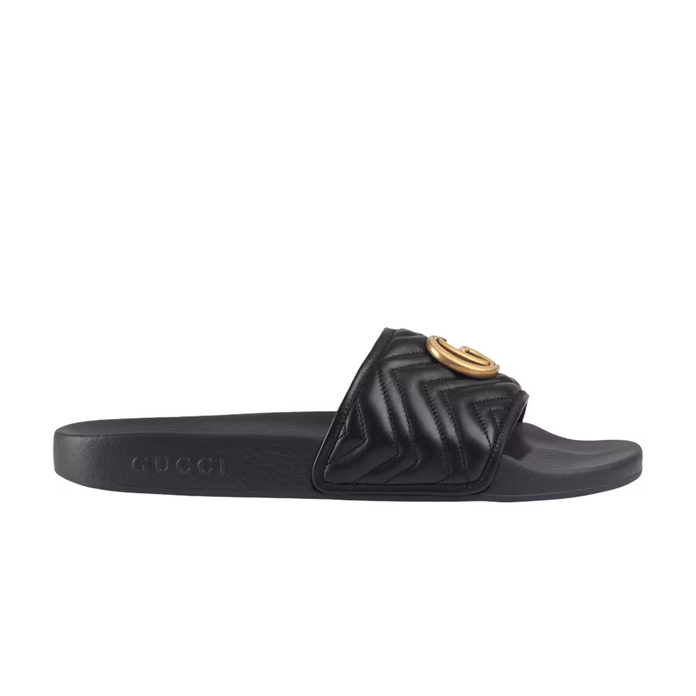 Gucci Matelasse Slide Black Double G