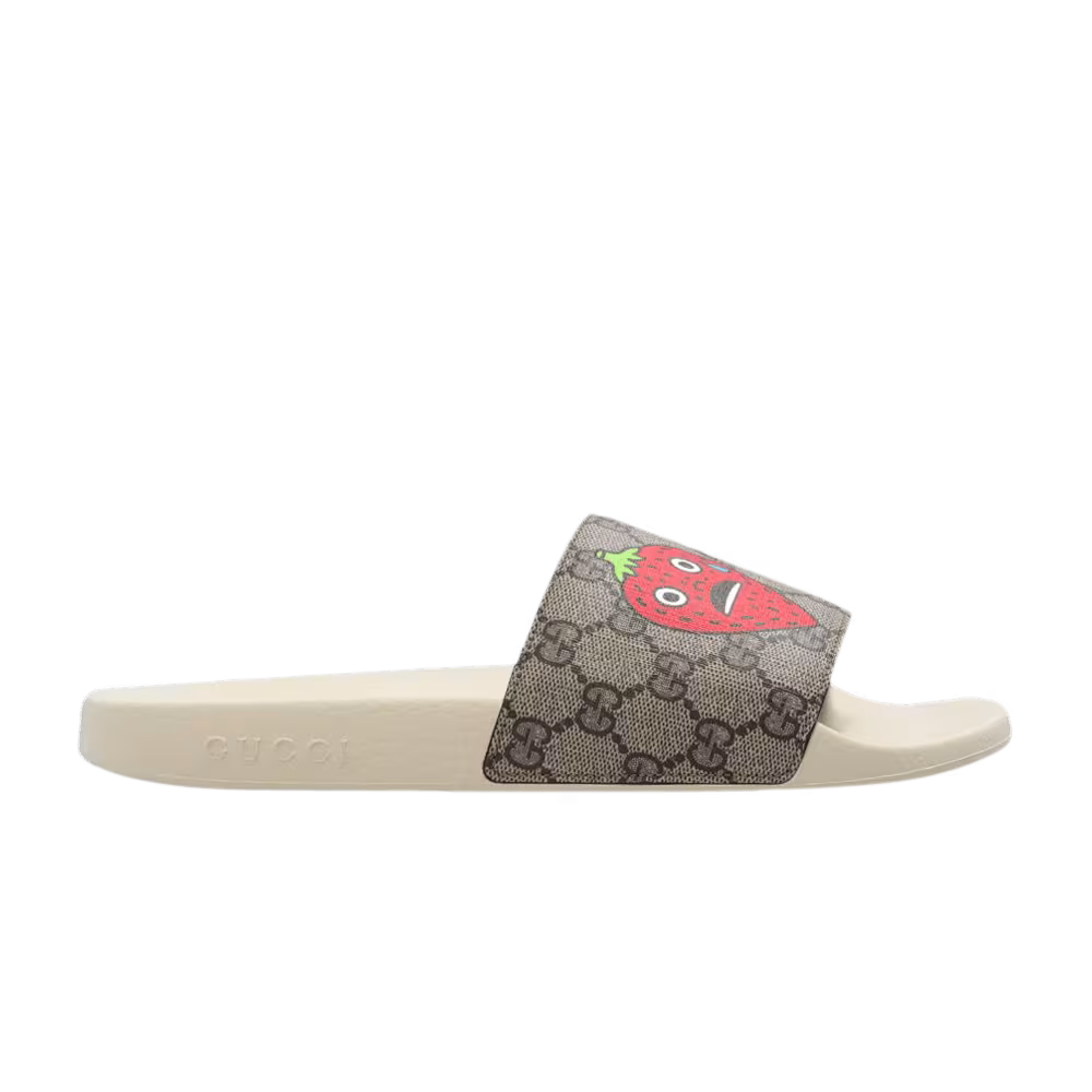 Pablo Delcielo x Gucci Women's GG Supreme Slide Strawberry