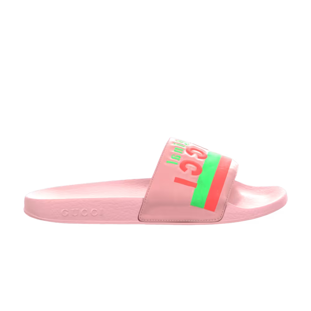 Gucci Women's Slide Original Gucci Print - Pink
