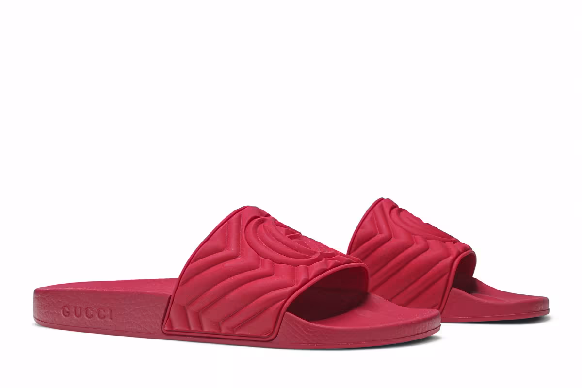 Gucci Logo Slide Red, view 9