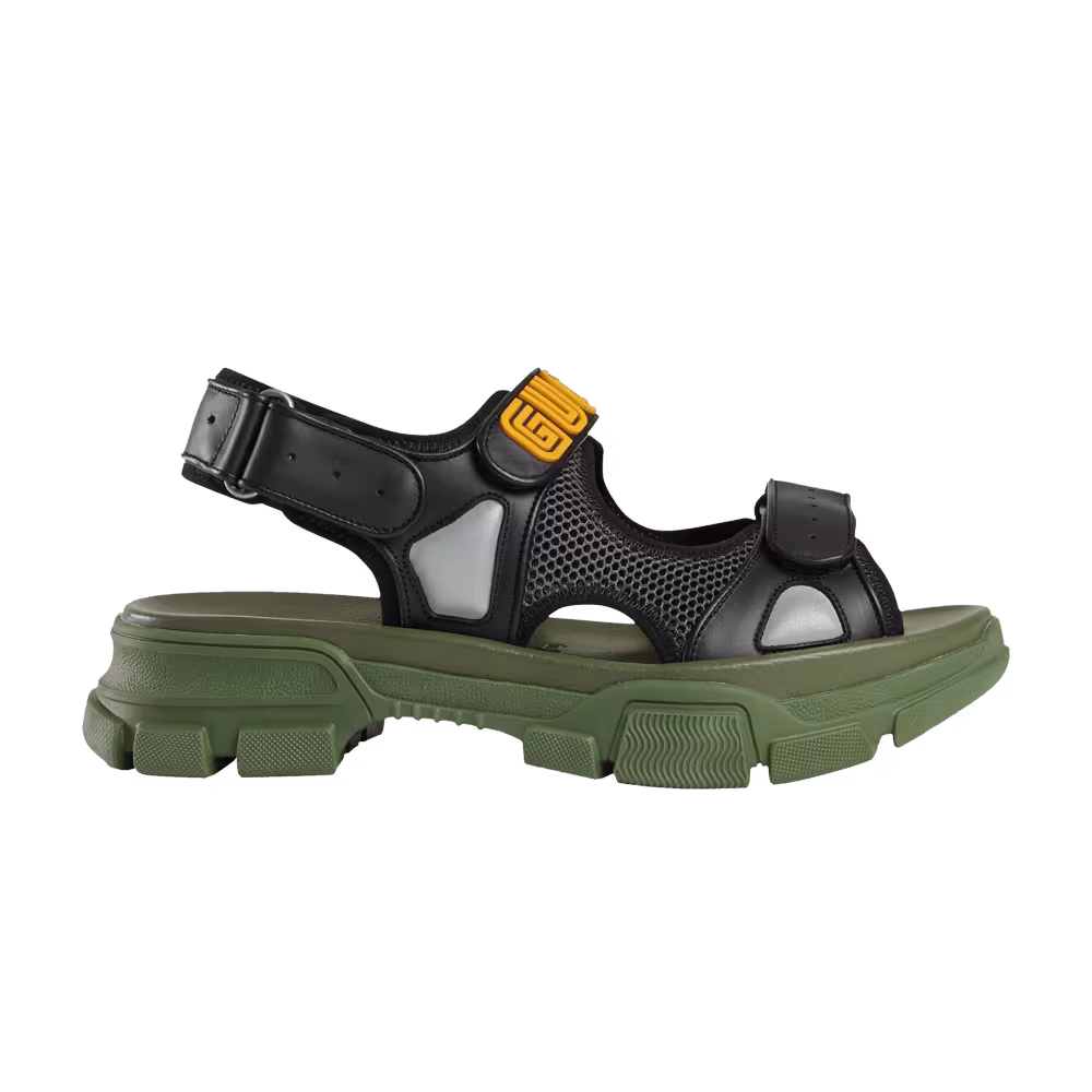 Gucci Sandal Sega Black Green