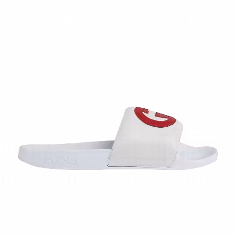 Gucci Wmns Slide 'Interlocking G - White Red'