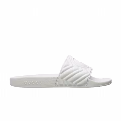 Gucci Quilted Slide 'White'