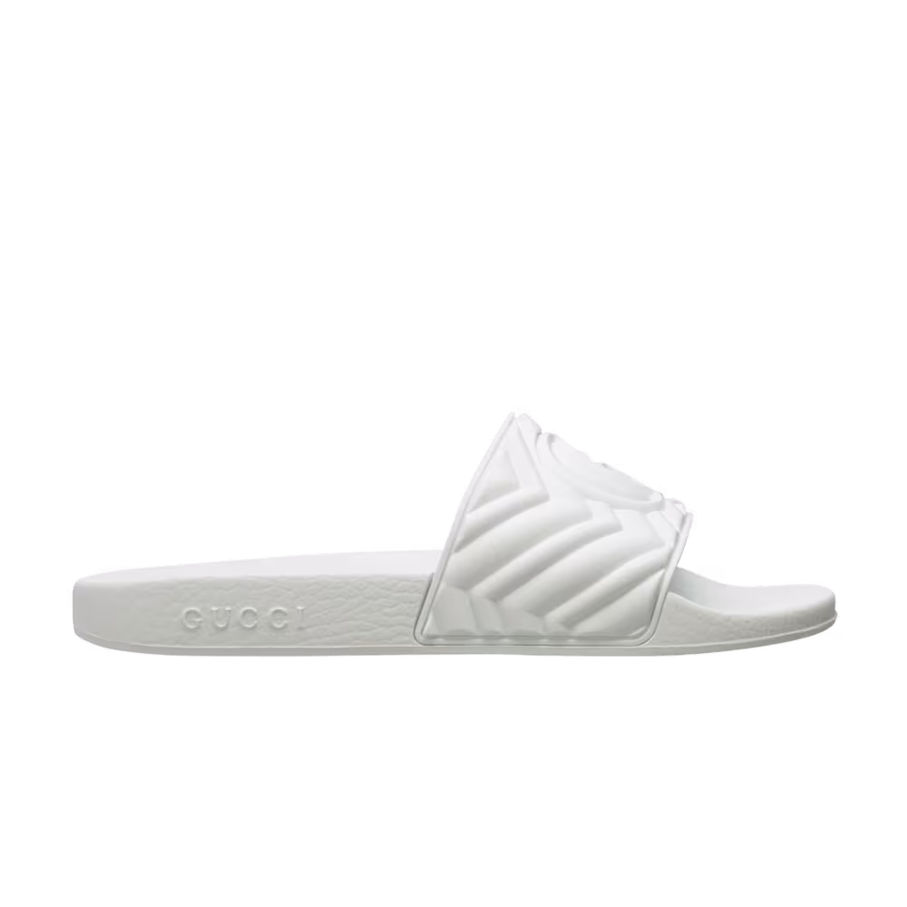 Gucci Quilted Slide White