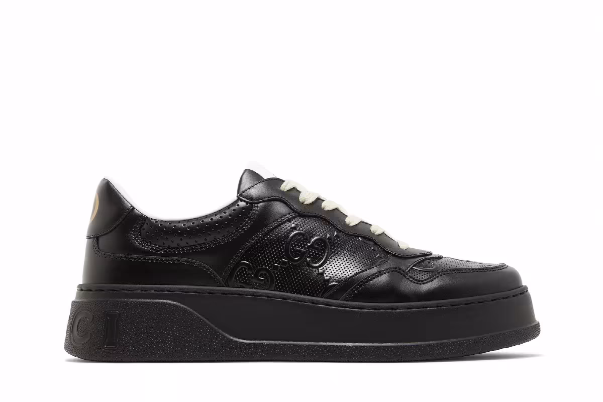 Gucci GG Embossed Sneaker Black, view 2