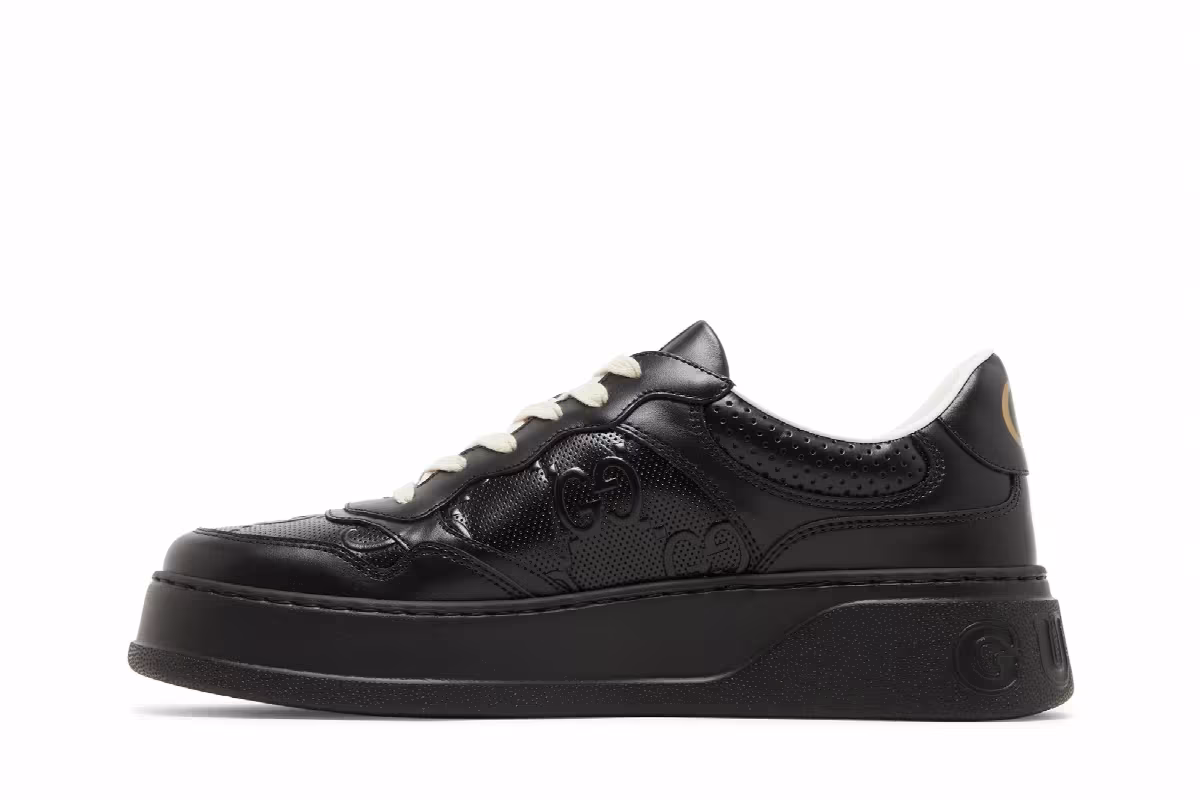 Gucci GG Embossed Sneaker Black, view 4