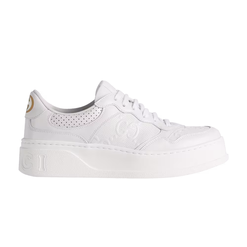 Gucci Women's GG Embossed Sneaker White