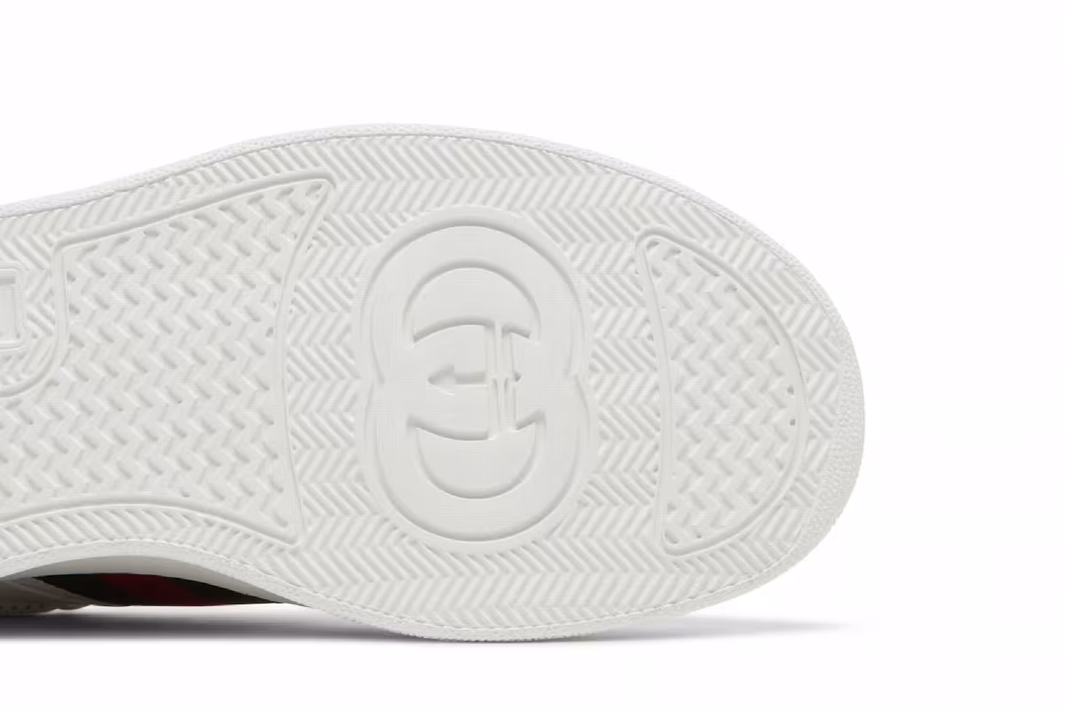 Gucci Chunky GG Web Sneaker White Blue, view 6