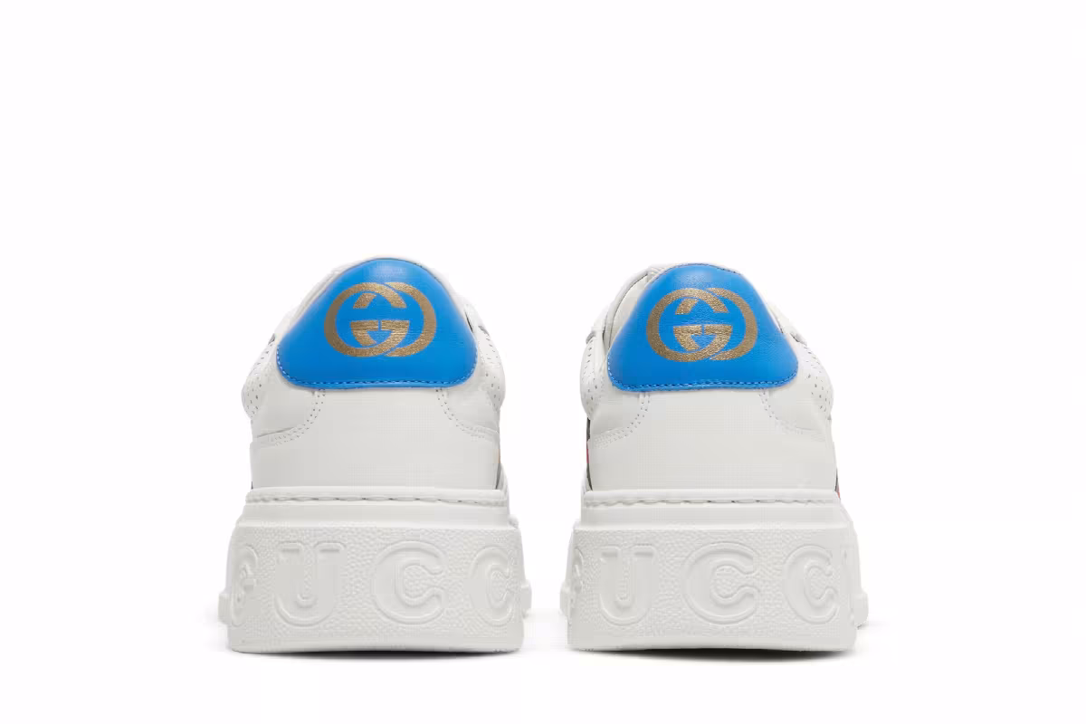 Gucci Chunky GG Web Sneaker White Blue, view 7