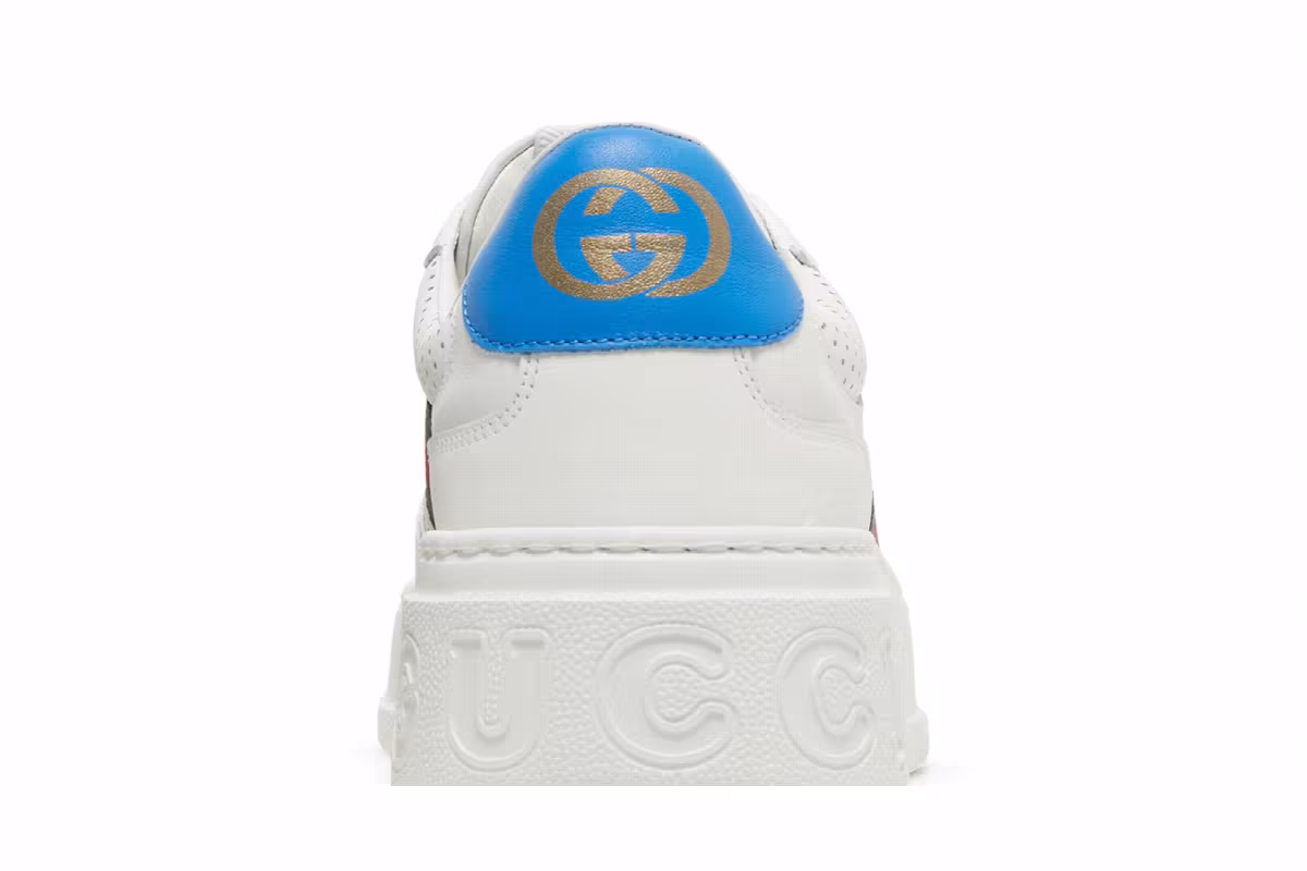 Gucci Chunky GG Web Sneaker White Blue, view 8