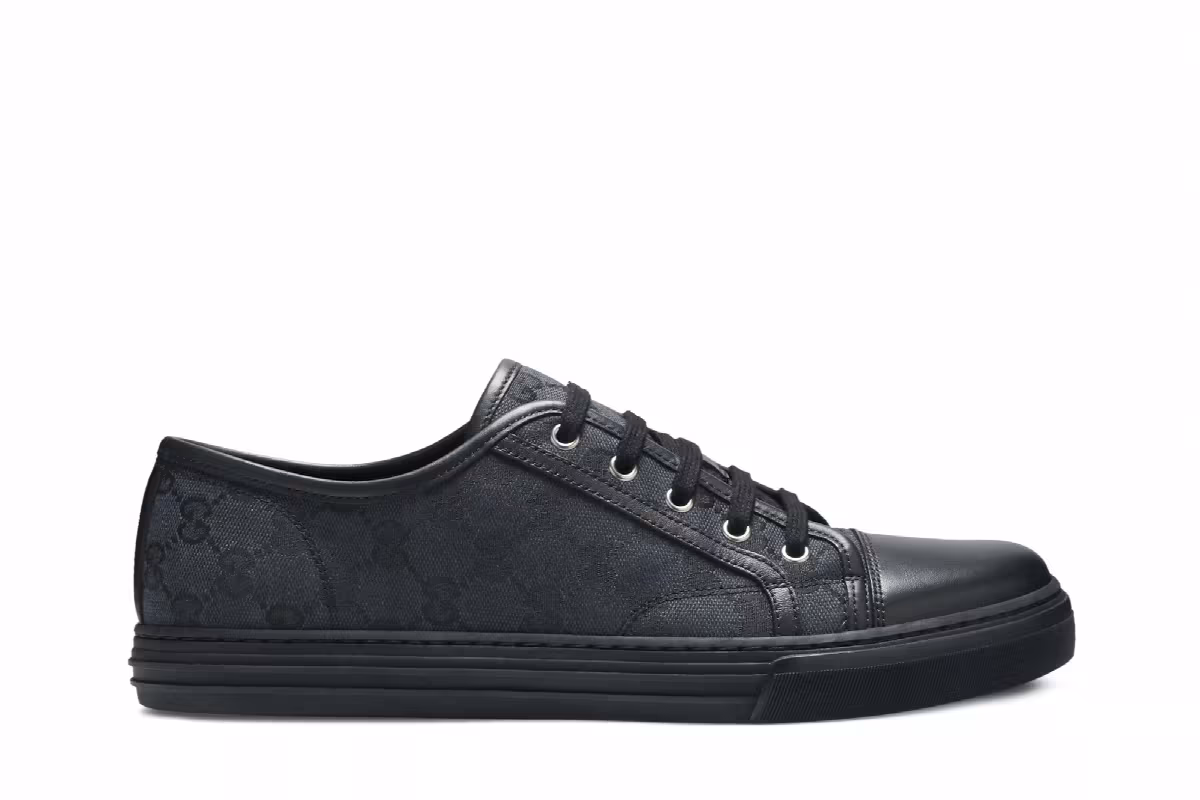 Gucci GG Canvas Low Grey Black, view 2