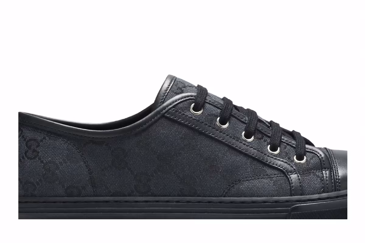 Gucci GG Canvas Low Grey Black, view 3