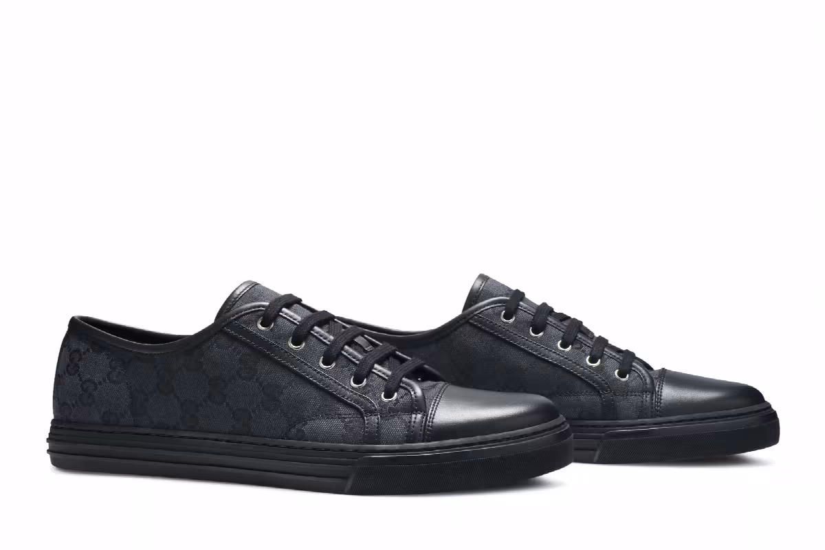 Gucci GG Canvas Low Grey Black, view 9