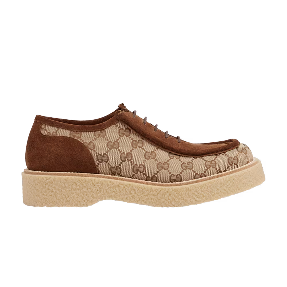 Gucci GG Supreme Lace-up Brown