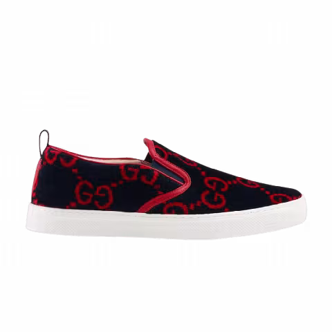 Gucci GG Terry Cloth Slip-On 'Blue Red'