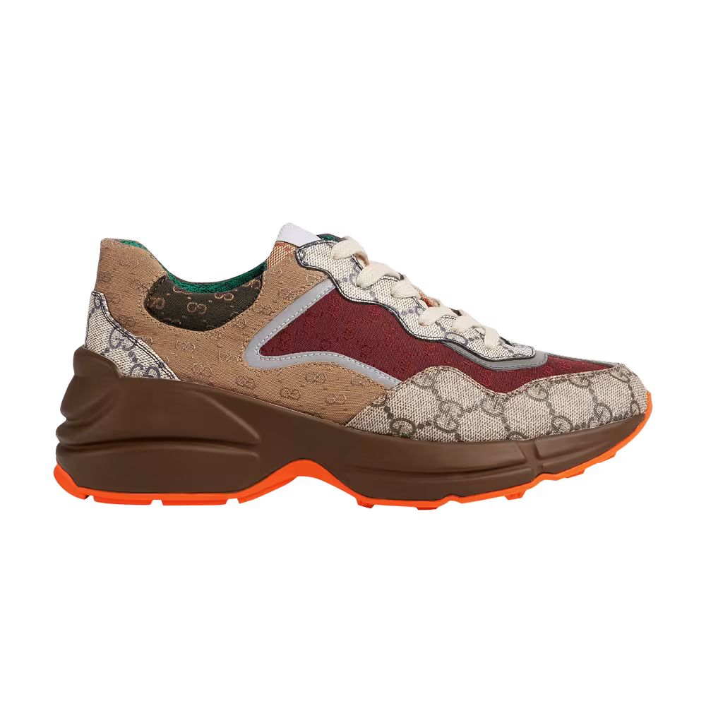 Gucci Women's GG Rhyton Beige Brick Red