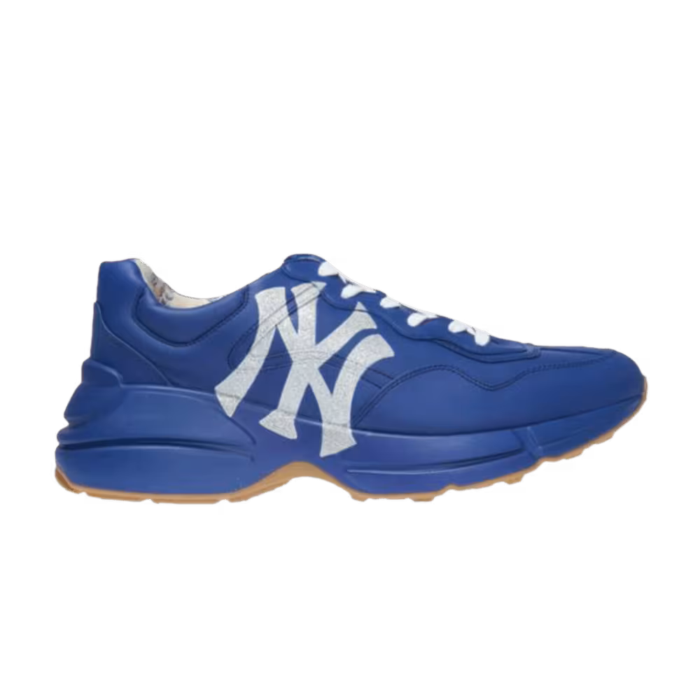 Gucci Rhyton Leather Sneaker NY Yankees