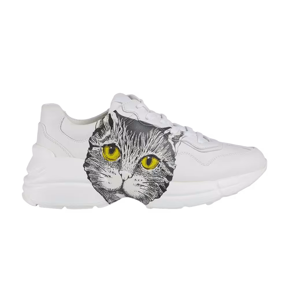 Gucci Women's Rhyton Mystic Cat - White