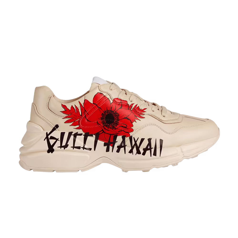 Gucci Women's Rhyton Gucci Hawaii Poppy Print