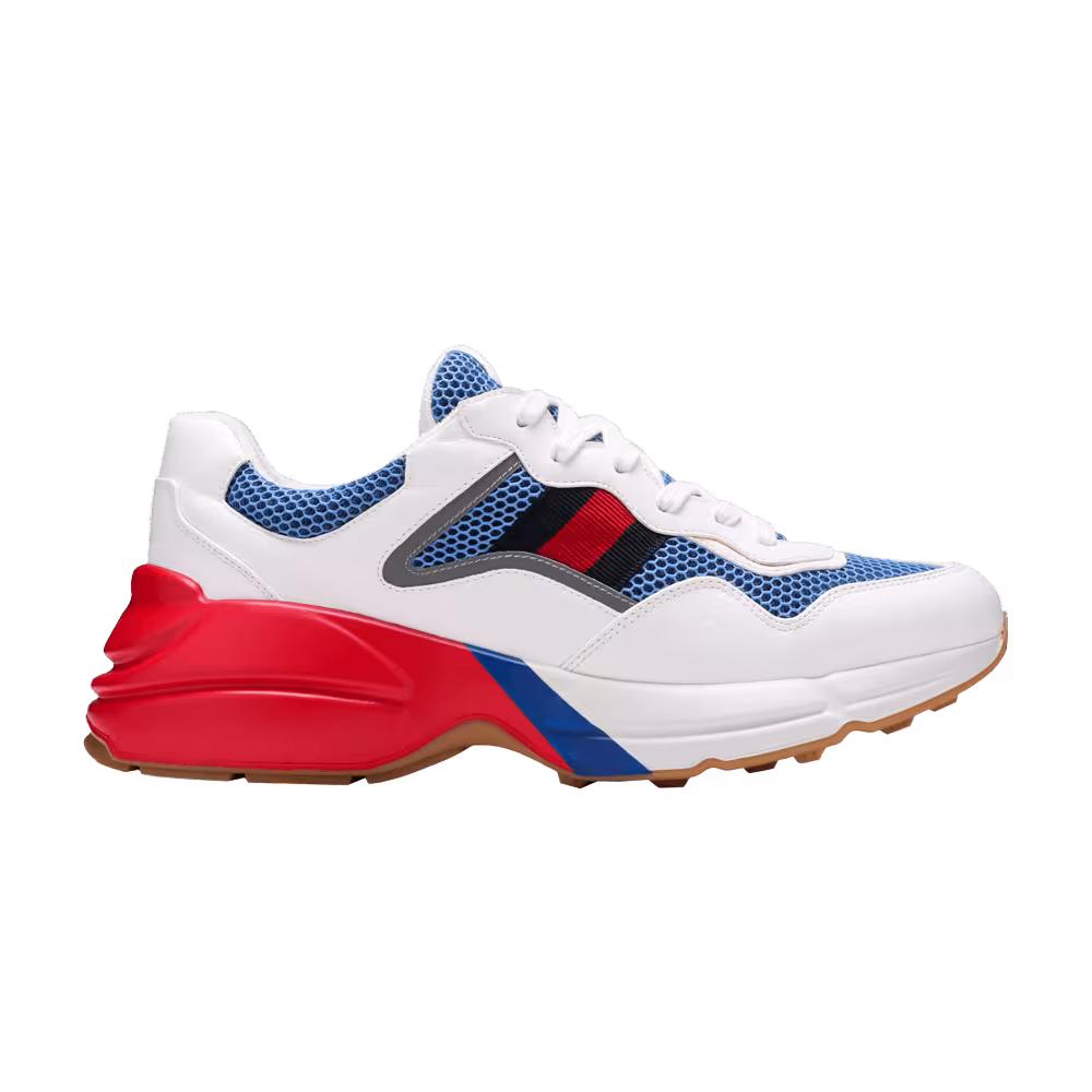 Gucci Rhyton White Blue Red Reflective