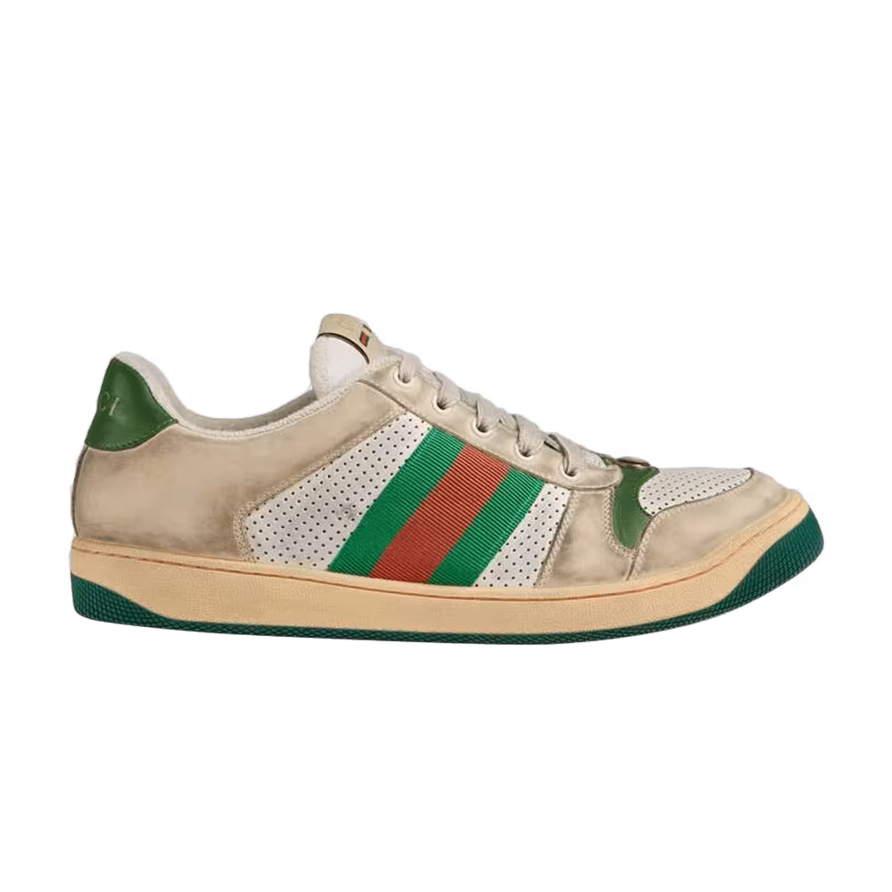 Gucci Screener Distressed Green Orange