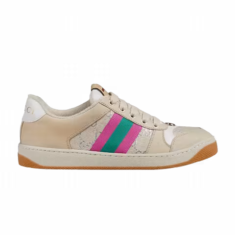 Gucci Wmns Screener 'White GG Lamé'