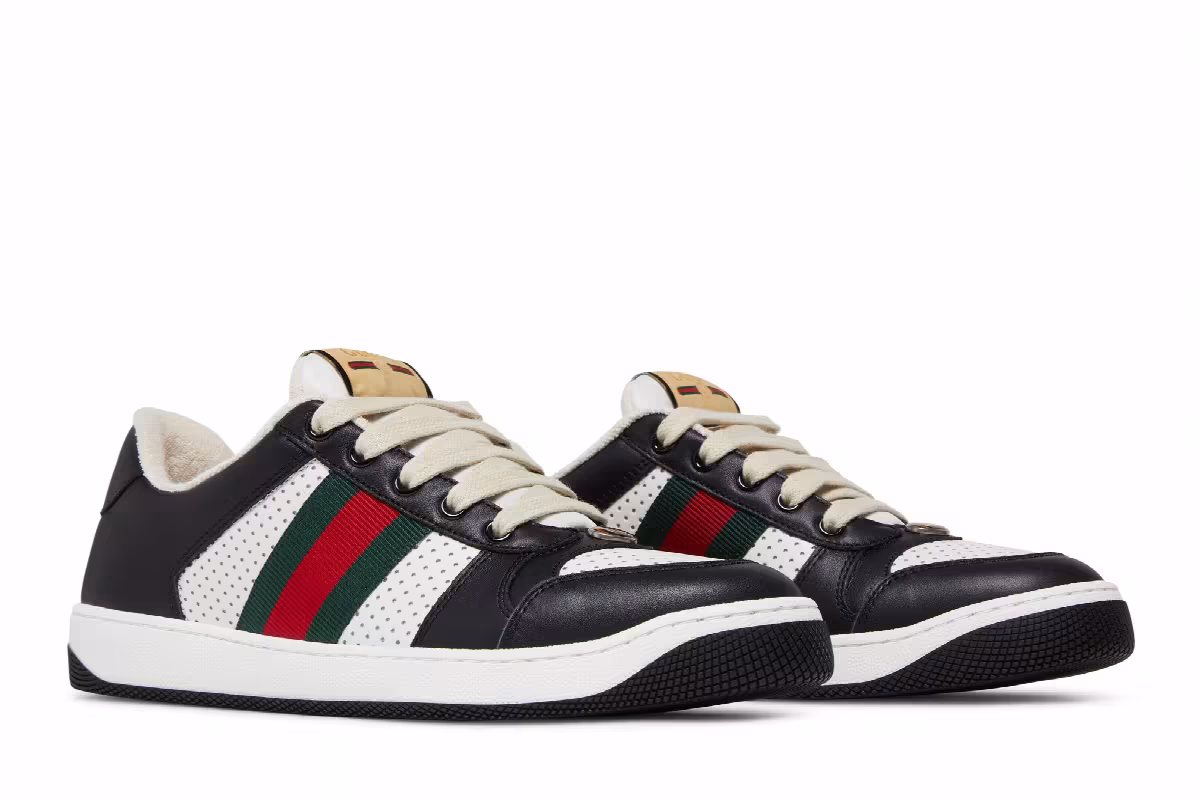Gucci Women's Screener Black White, view 9