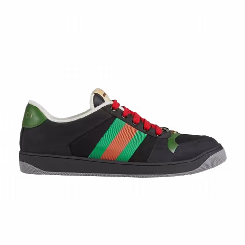 Gucci Screener Suede 'Black Green'